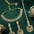 Antique gold plated champagne cz necklace set