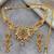 Gold plated green heritage necklace set