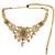 Gold plated green heritage necklace set
