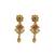 Gold plated green heritage necklace set