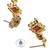 Gold plated green heritage necklace set