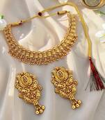 Gold plated elegant necklace set