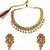 Gold plated filigree necklace set