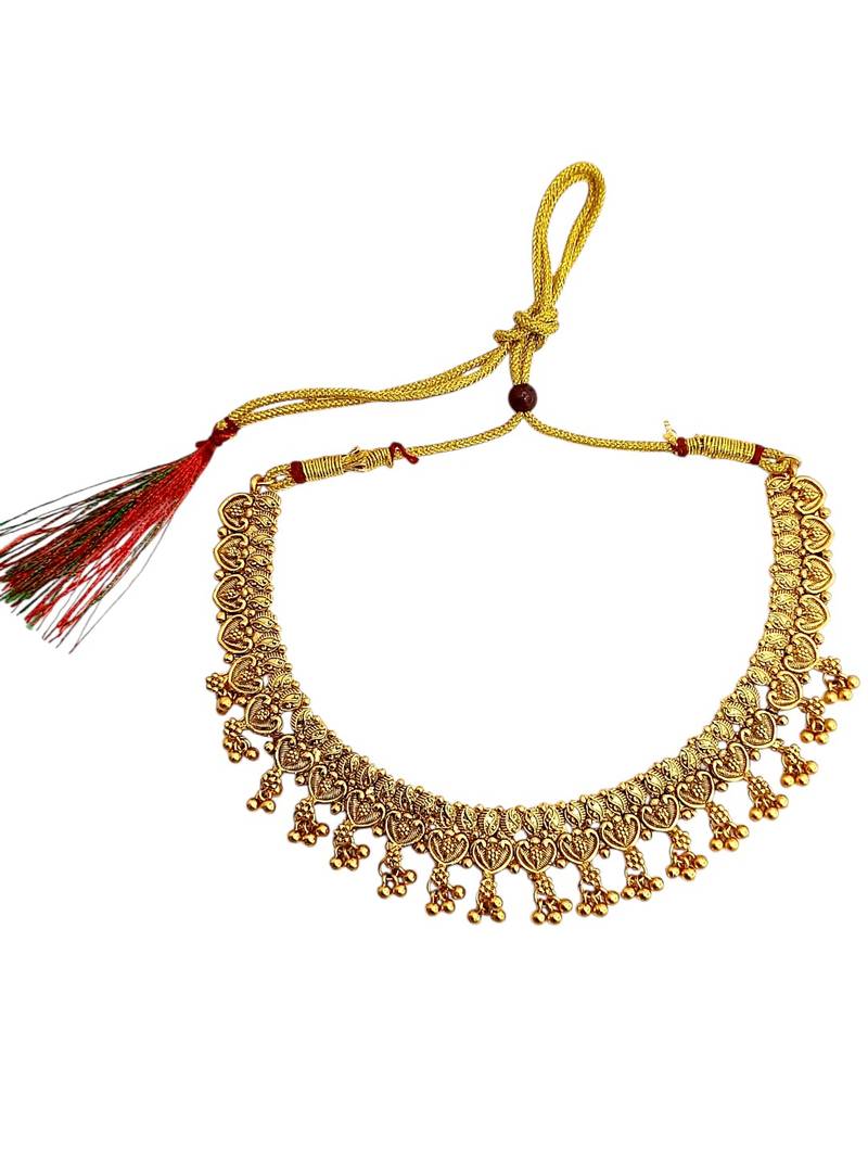 Gold plated filigree necklace set