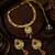 Gold plated meenakari hasli necklace set