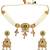 Gold plated heritage jaipuri choker set