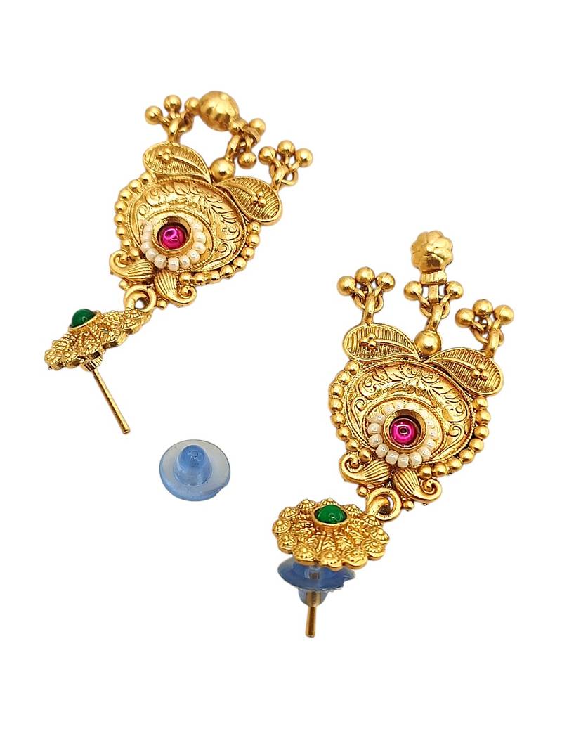 Gold plated heritage jaipuri choker set