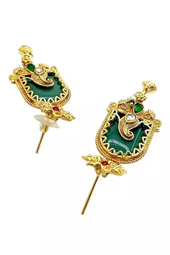 Gold plated bird motif heritage choker set