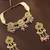 Jaipuri pink green heritage dangling choker set