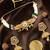 Gold plated kundan rajwadi choker necklace set