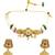 Gold plated kundan rajwadi choker necklace set