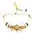 Gold plated kundan rajwadi choker necklace set