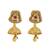 Gold plated kundan rajwadi choker necklace set