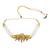 Gold plated elegant beaded choker set