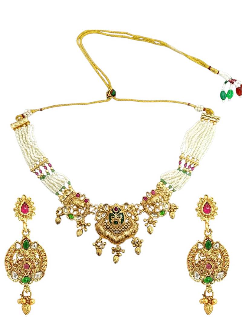 Ornate elephant heritage bridal choker set
