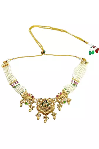 Ornate elephant heritage bridal choker set