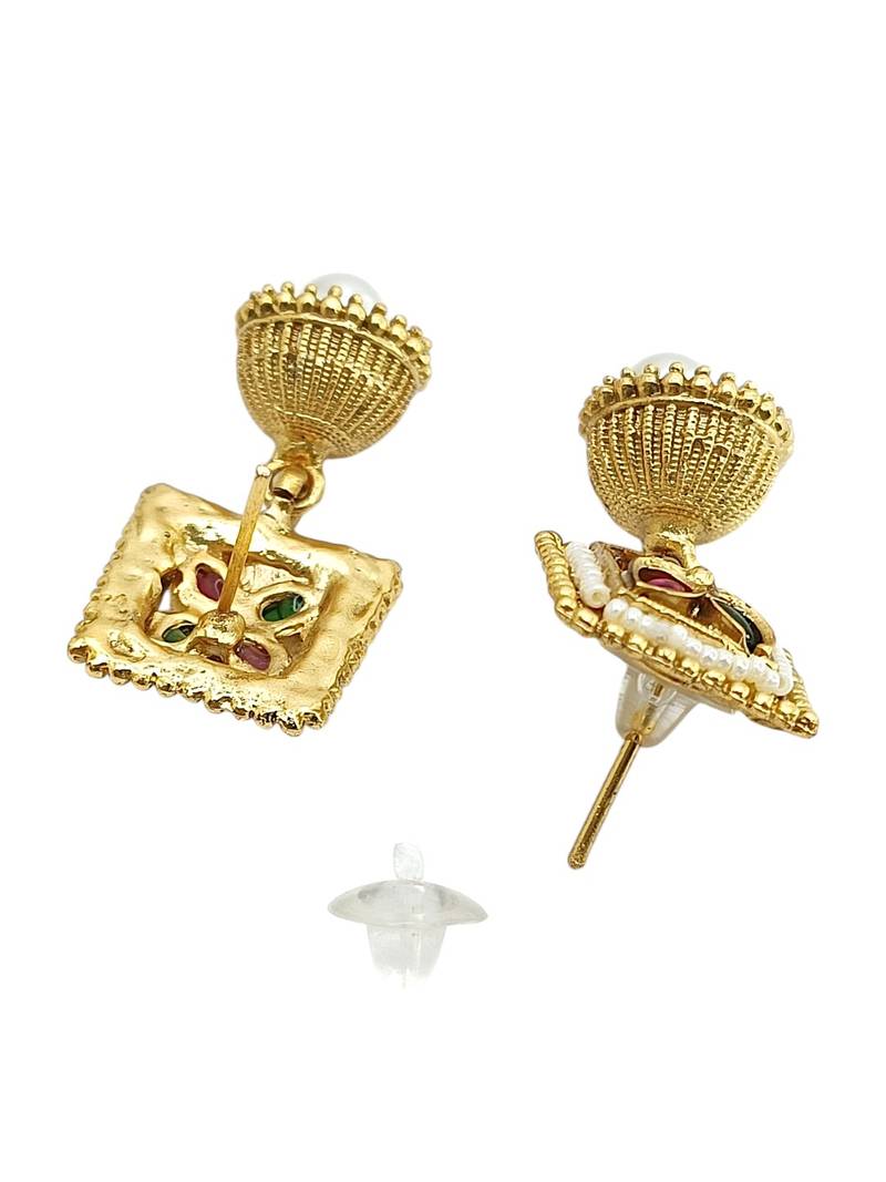 Gold plated kundan rajasthani choker necklace set