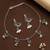 Silver oxidised fish motif invisible jewellery set