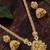 Gold plated temple long necklace set