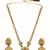 Gold plated temple long necklace set