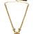 Gold plated temple long necklace set