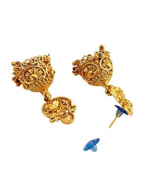Gold plated temple long necklace set 5
