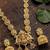 Gold plated temple style long necklace set