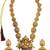 Gold plated temple style long necklace set