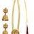 Gold plated temple design matar mala necklace set
