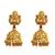 Gold plated temple design matar mala necklace set