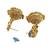 Gold plated temple design matar mala necklace set