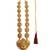 Gold plated temple style long necklace set
