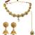 Gold plated cz classic choker set