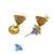 Gold plated cz classic choker set
