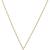 Gold plated cz lock pendant with chain