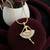 Gold plated cz ballerina pendant with chain