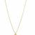Gold plated cz ballerina pendant with chain