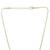 Gold plated cz ballerina pendant with chain