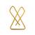 Set of 4 gold plated x shape safety saree brooch pin
