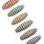 Set of 6 multicolor embellished safety saree pin