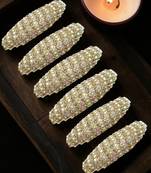Set of 6 embellished safety saree pin