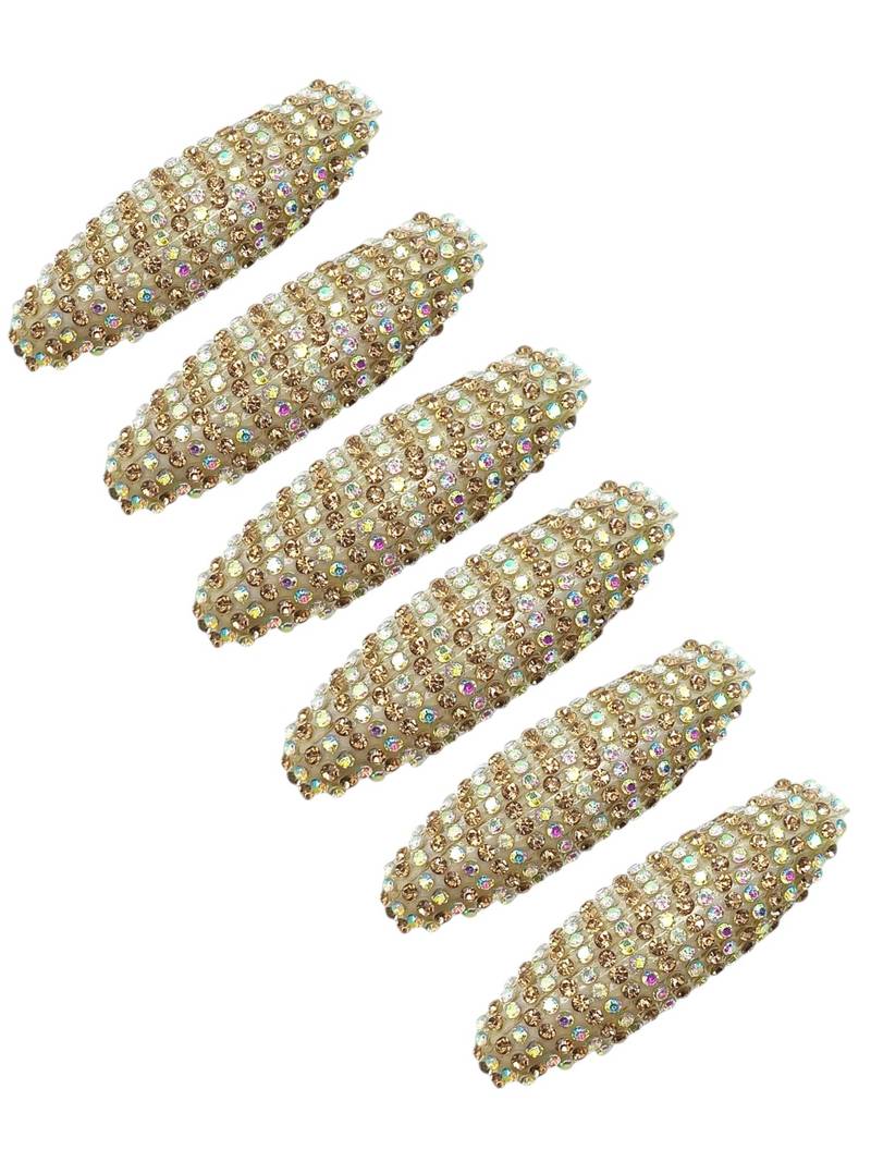 Set of 6 embellished safety saree pin