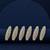 Set of 6 silver cz embellished safety saree pin
