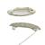 Set of 6 silver cz embellished safety saree pin