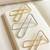 Set of 3 multi toned cz x shape safety saree brooch pin