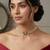 Gold plated lotus layred necklace and chain