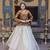 Gold zari & sequins embroidered work georgette Skirt suit set