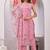 Onion siroski work rangoli straight cut dress material unstitched