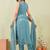 Rama siroski work rangoli straight cut dress material unstitched