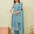 Rama siroski work rangoli straight cut dress material unstitched